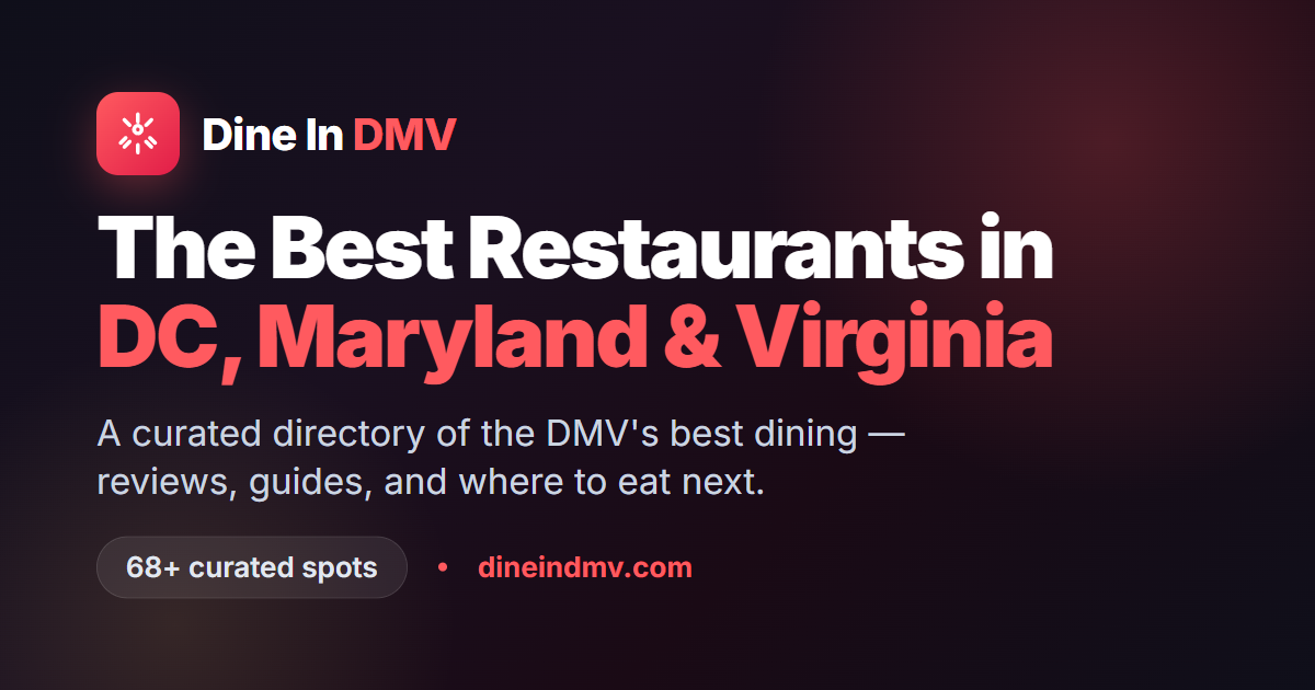 Dine In DMV | Best Restaurants in DC, Maryland & Virginia